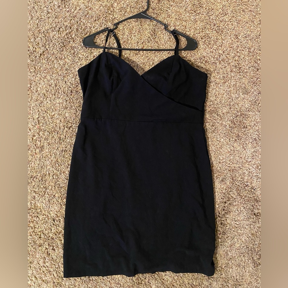 Black Plus Size Mini Dress